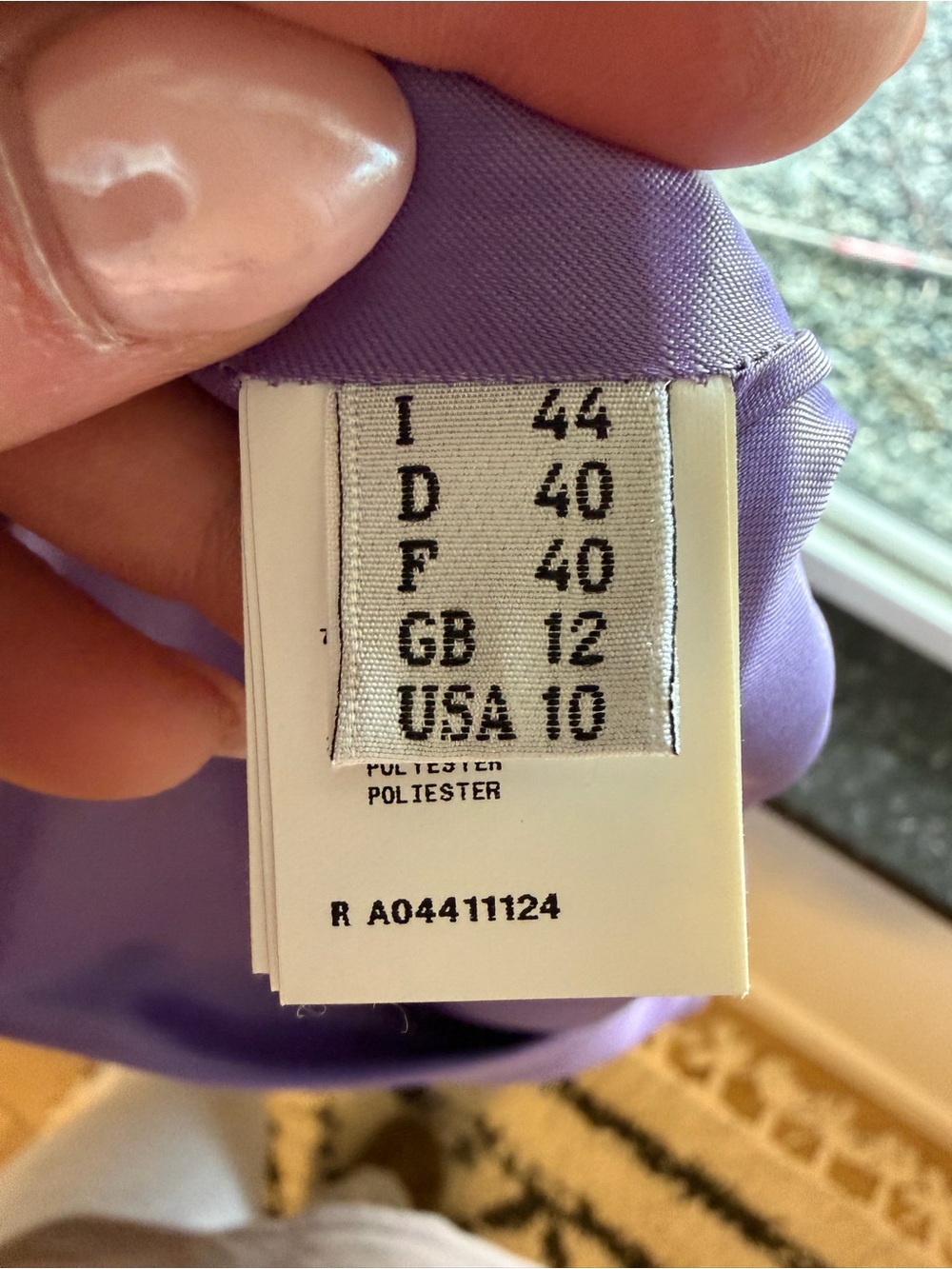 Moschino Lavender Boatneck Sleeveless‎ A Line Dress Size 10 - Picture 6 of 7